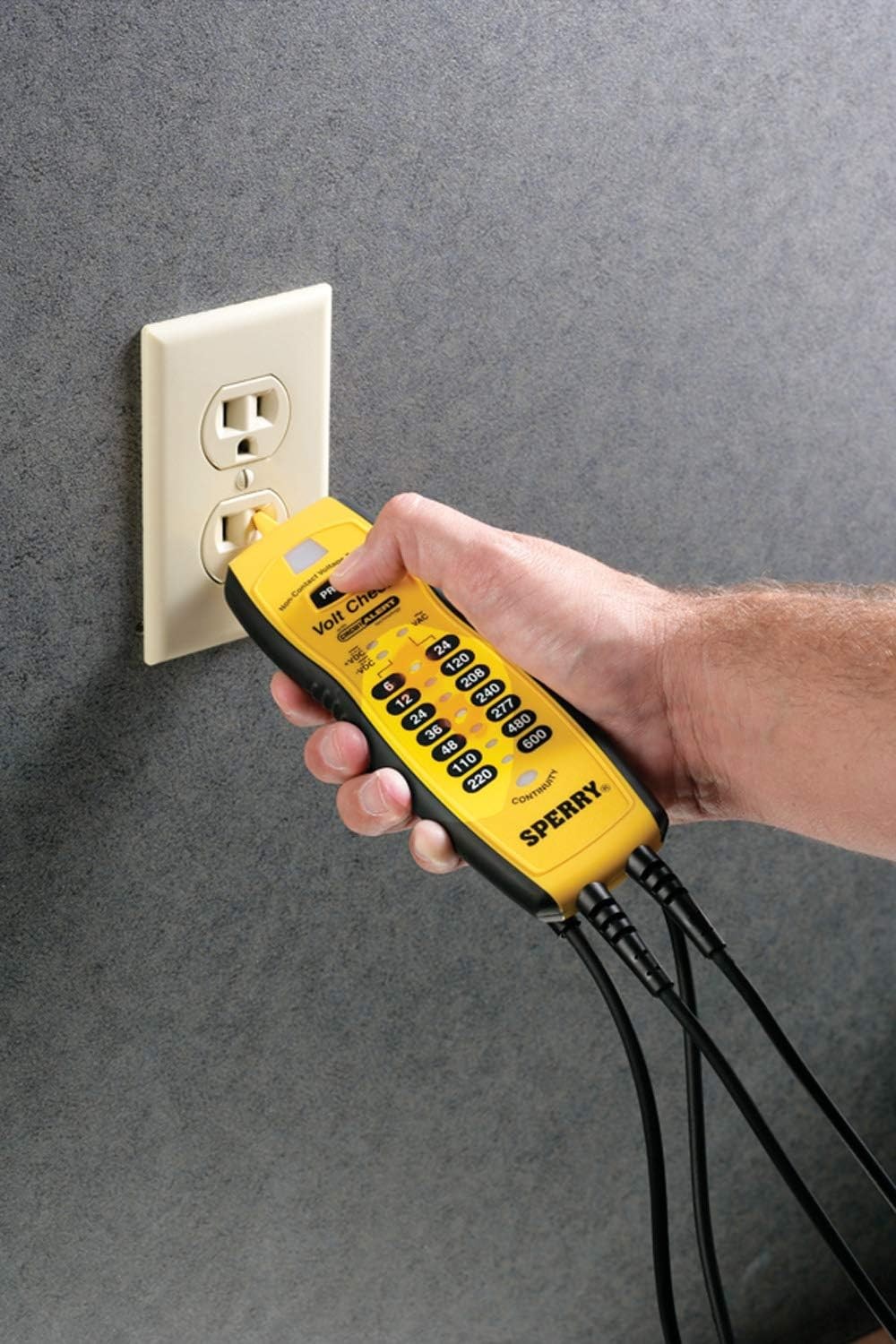 Sperry Instruments VC61000 Volt Check Voltage & Continuity Tester,Black & Yellow