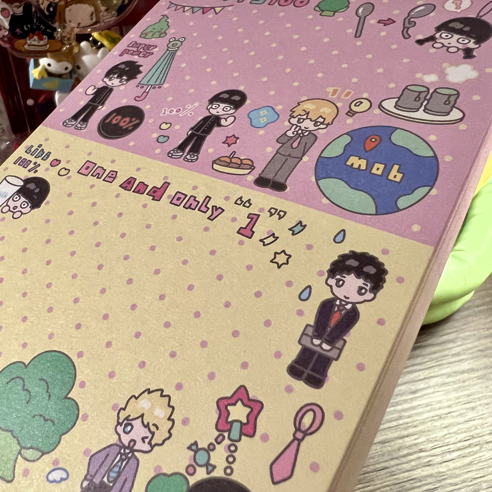 Mob Psycho 100 Mobu Saiko Hyaku Anime Sticky Note Stationery Memo Pad Cospaly