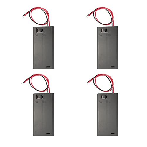 Lpdphanxfkx 2AA Battery Holder, Box with Switch, 4-Pack 2 x 1.5V...