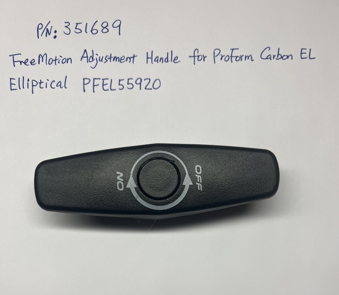 FreeMotion Adjustment Handle 351689 For ProForm Carbon EL PFEL55920 Elliptical