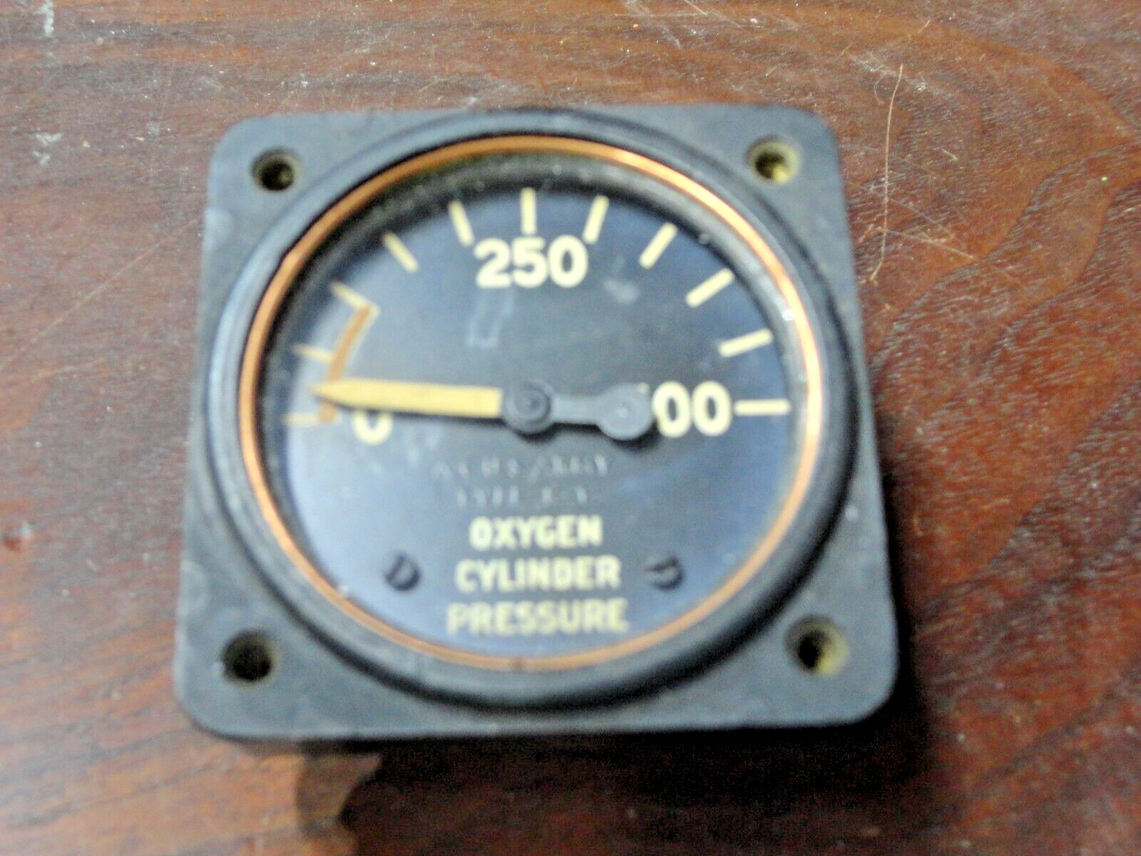 AC SPARK PLUG US ARMY GAUGE PRESSURE OXYGEN GAUGE P/N 1506467 AIRCRAFT GOOD