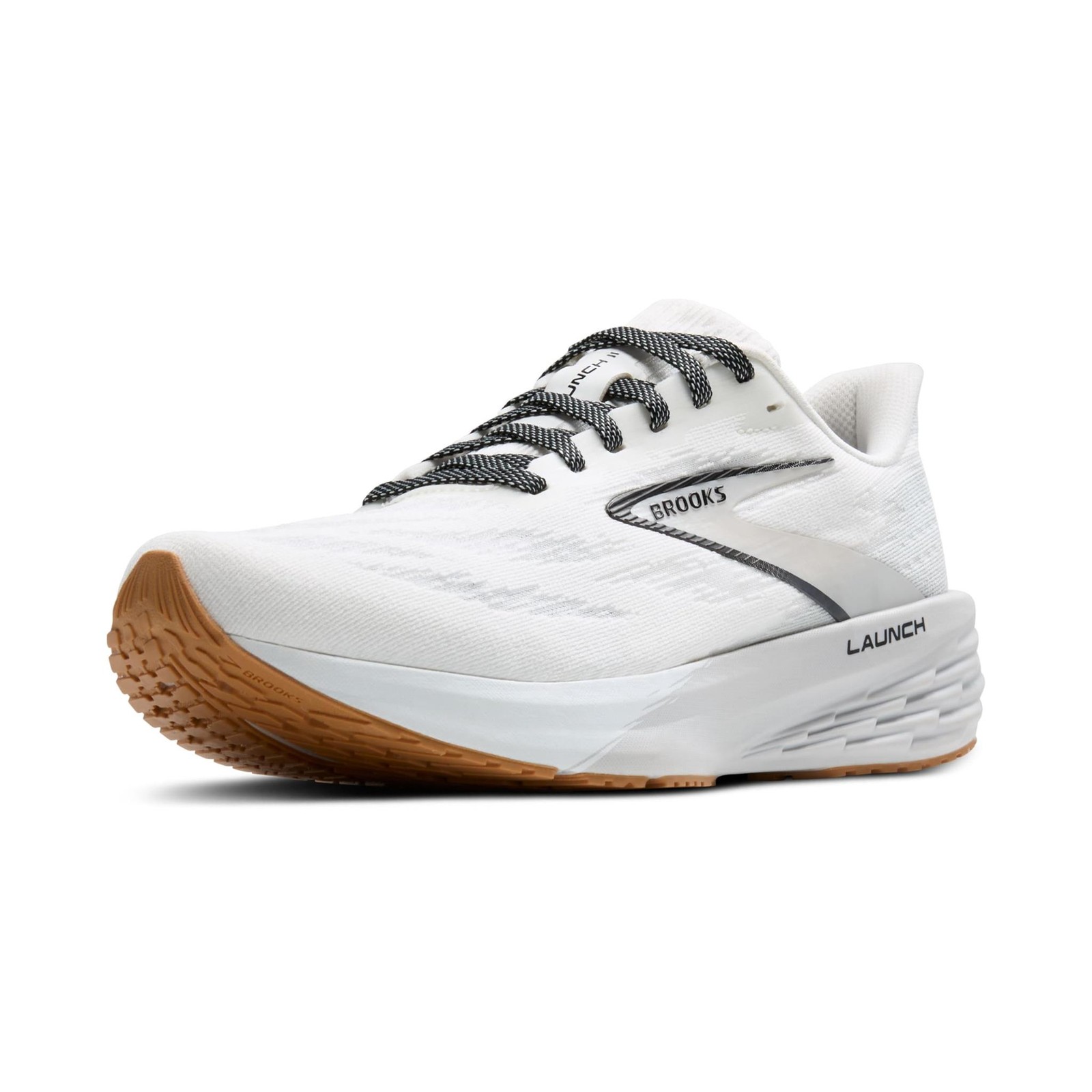 Brooks Mens' Launch11 Road Running Shoes - White/Grey/Black