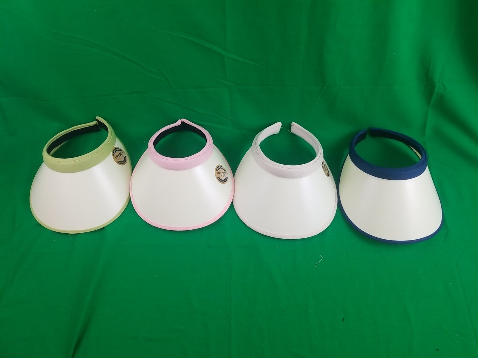Lot Of 4 UPF 50+ UVA UVB Sun Protective Light Weight Outdoor Sport Sun Visor Cap