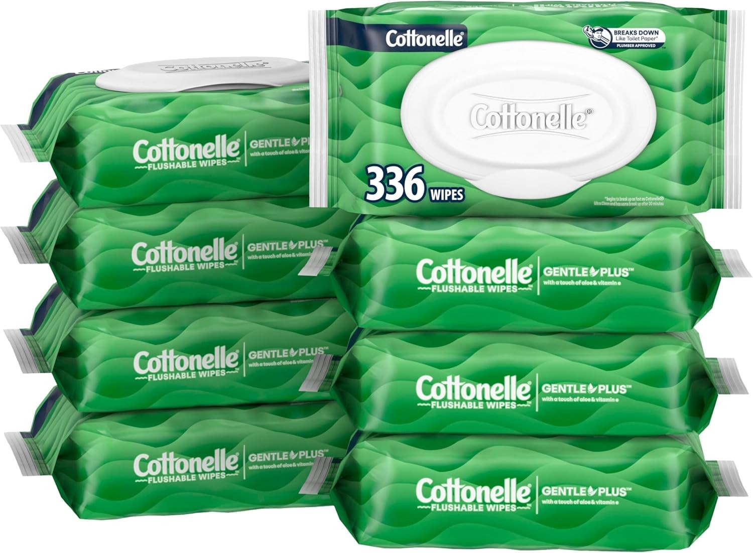 Flushable Wet Wipes Aloe