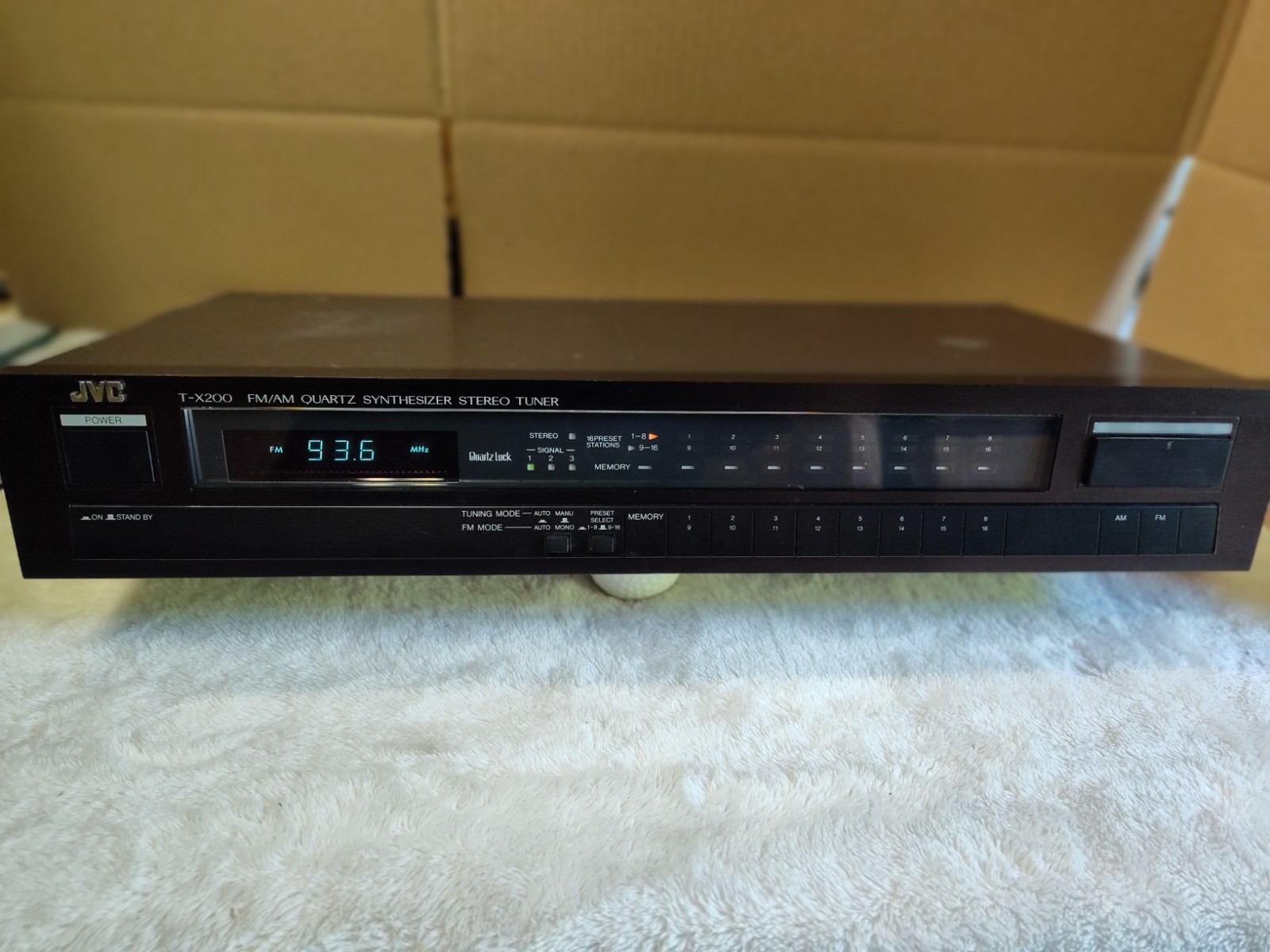 Vintage JVC T-X200B Fm/AM Quartz Synthesizer Stereo Tuner Made In Japan