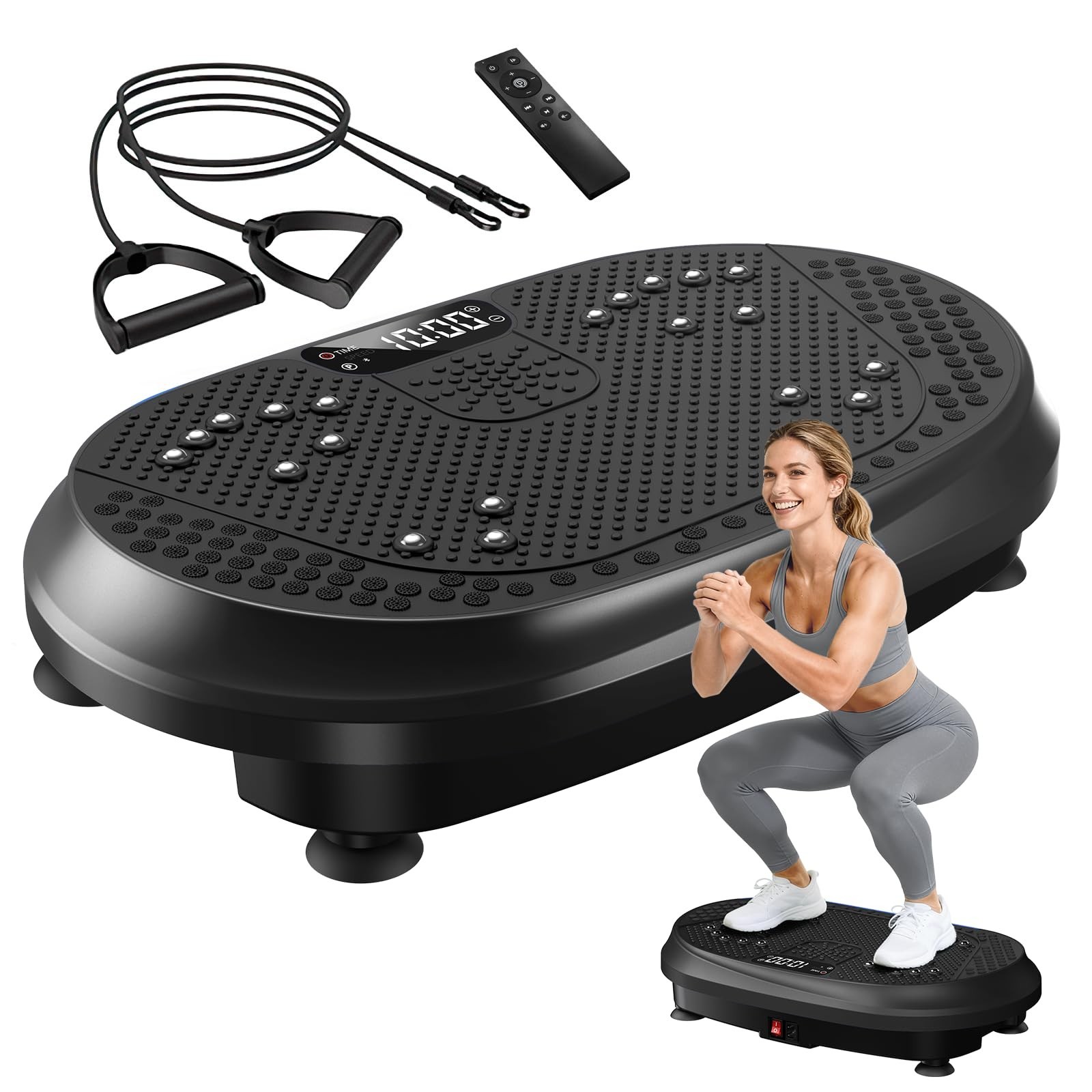 Vibration Plate Exercise Machine for Lymphatic Drainage, Vibrating Fitness Pl...