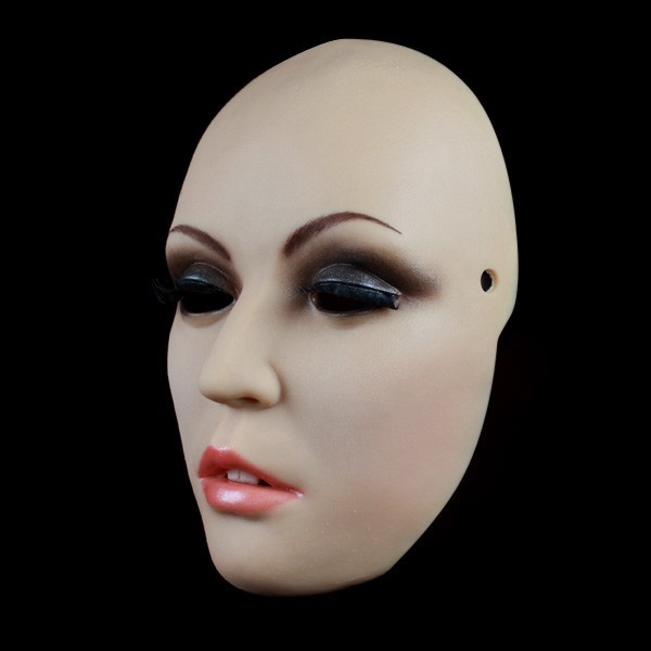 Realistic Silicone Female Head Mask Crossdresser Face Mask For women For Cosplay