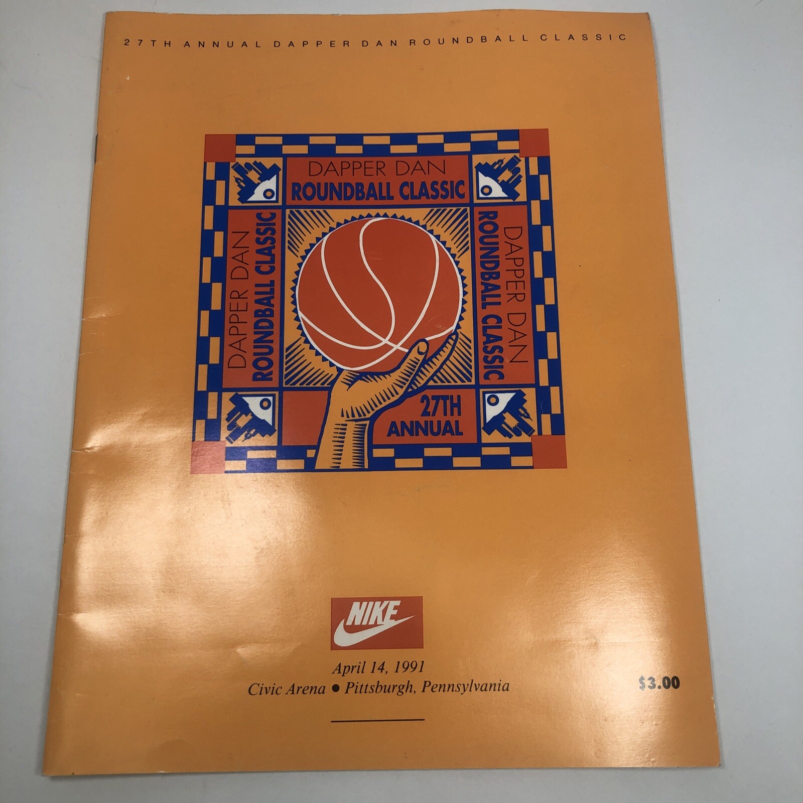 RARE Dapper Dan Round Ball Classic Basketball Program 27th Annual 1991