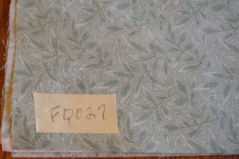 Fat Quarter Fabric 18"x22"Green with Leave New FQ027