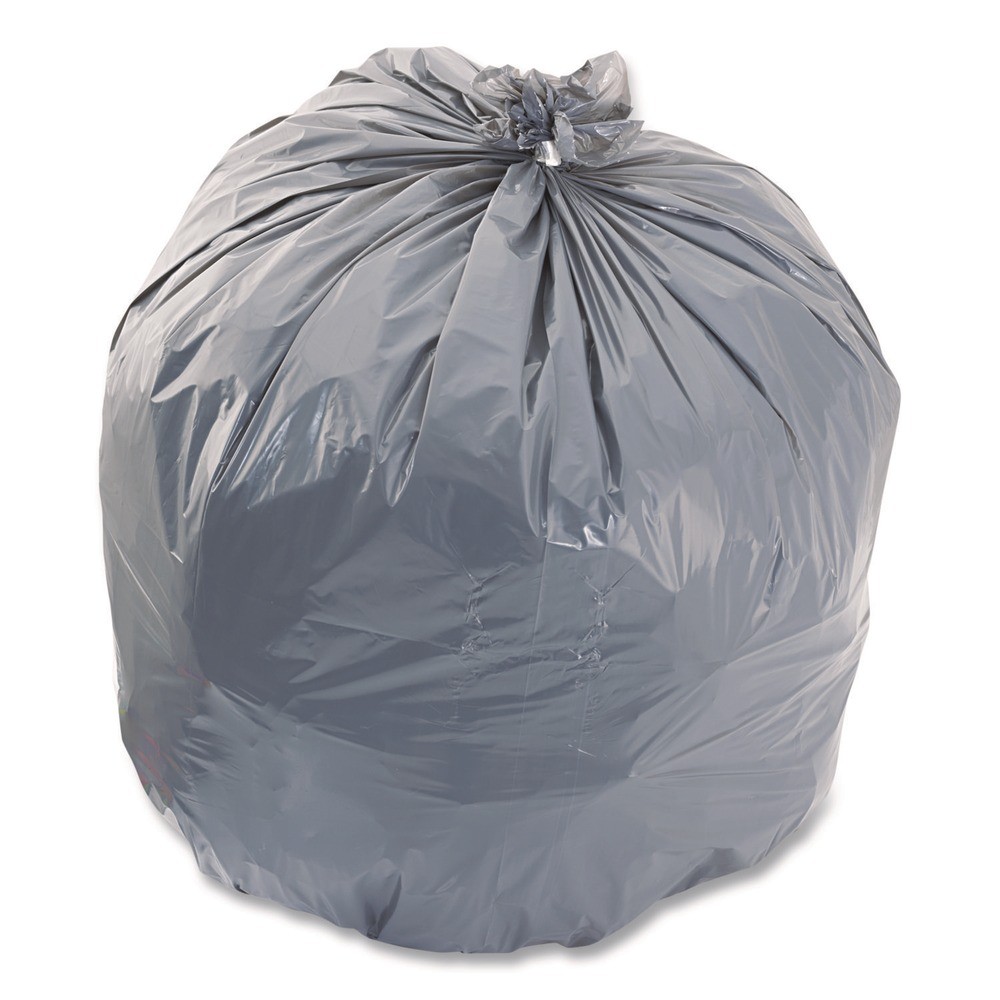 Heritage 2597604 40" x 46" 45-Gal 1.1 mil Can Liners - Gray (125/CT) New
