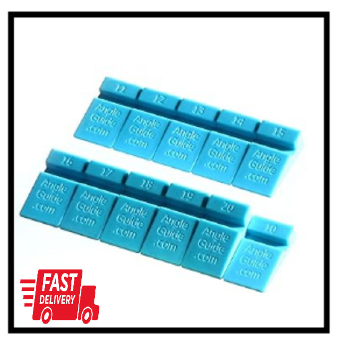 New Angle Guides 10 to 20 degrees for Sharpening Knives on Stone, Blue*