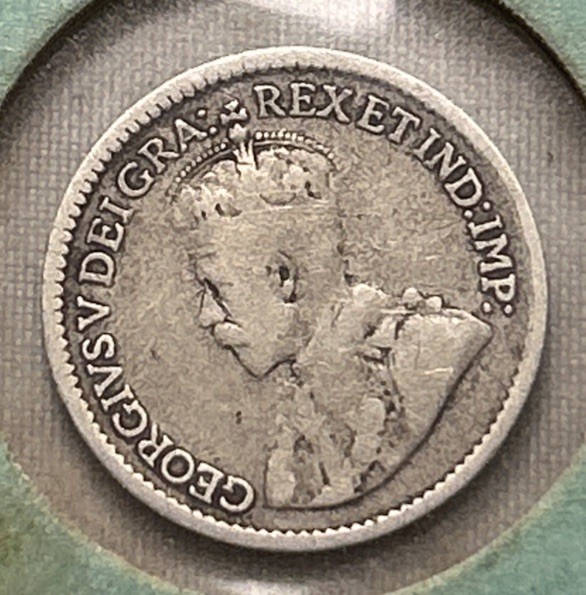 1918 Canada Silver 5 Cents Nickel