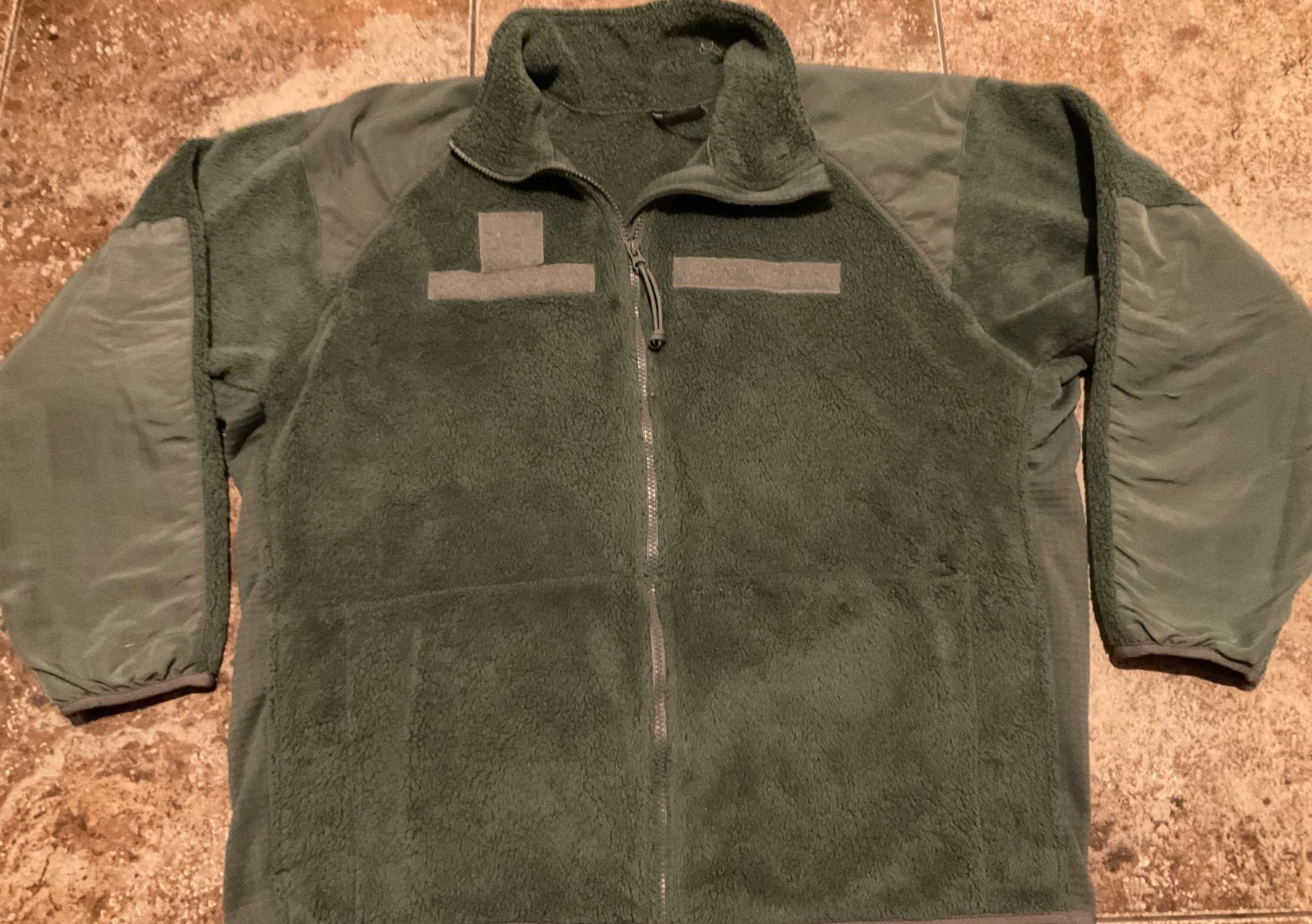 U.S. MILITARY POLARTEC GEN III ZIP-UP FLEECE JACKET ( MENS L ) GREEN PREOWNED
