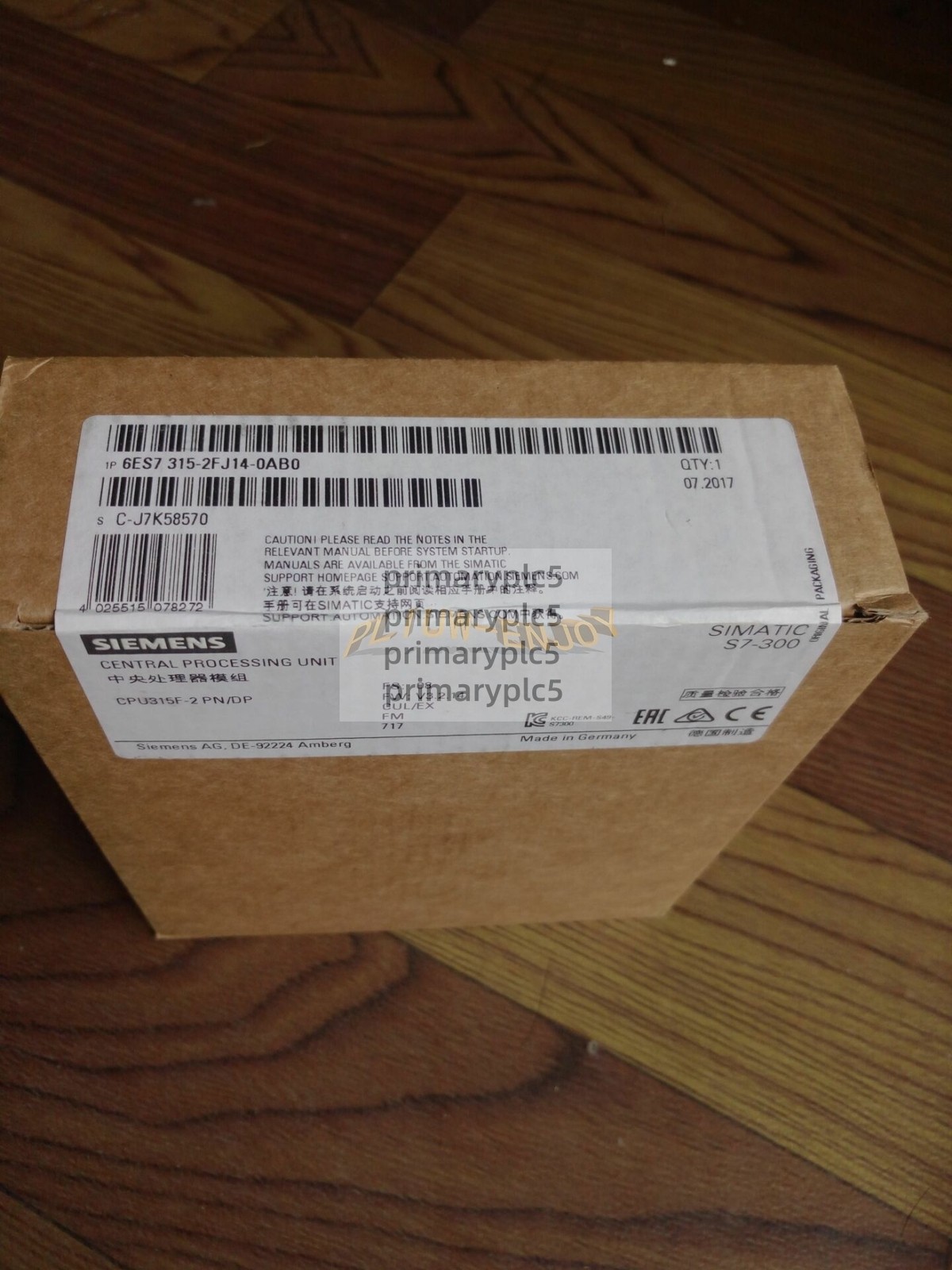 1PC SIEMENS CPU Module 6ES7315-2FJ14-0AB0 6ES7 315-2FJ14-0AB0 NEW