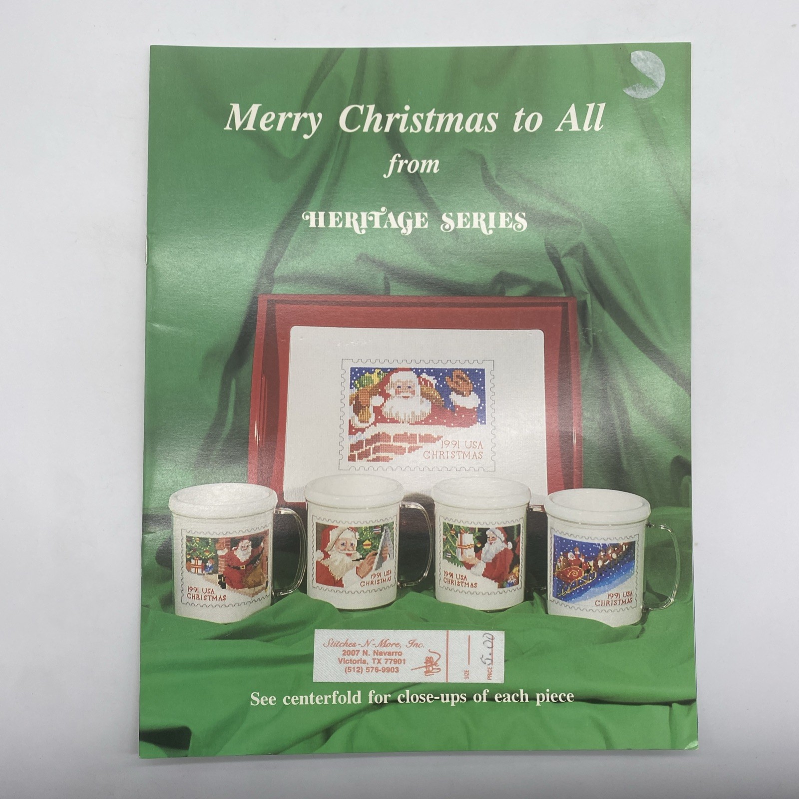 Heritage Series Merry Christmas To All Cross Stitch Pattern Booklet