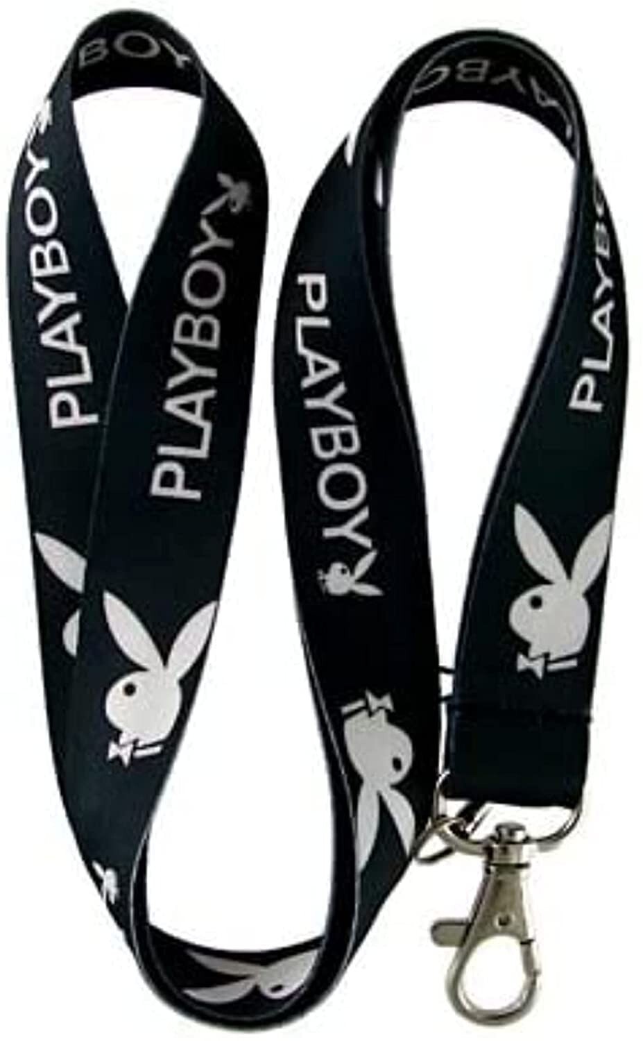 Bunny Black White Keychain Holder Lanyard USA Seller Play Boy