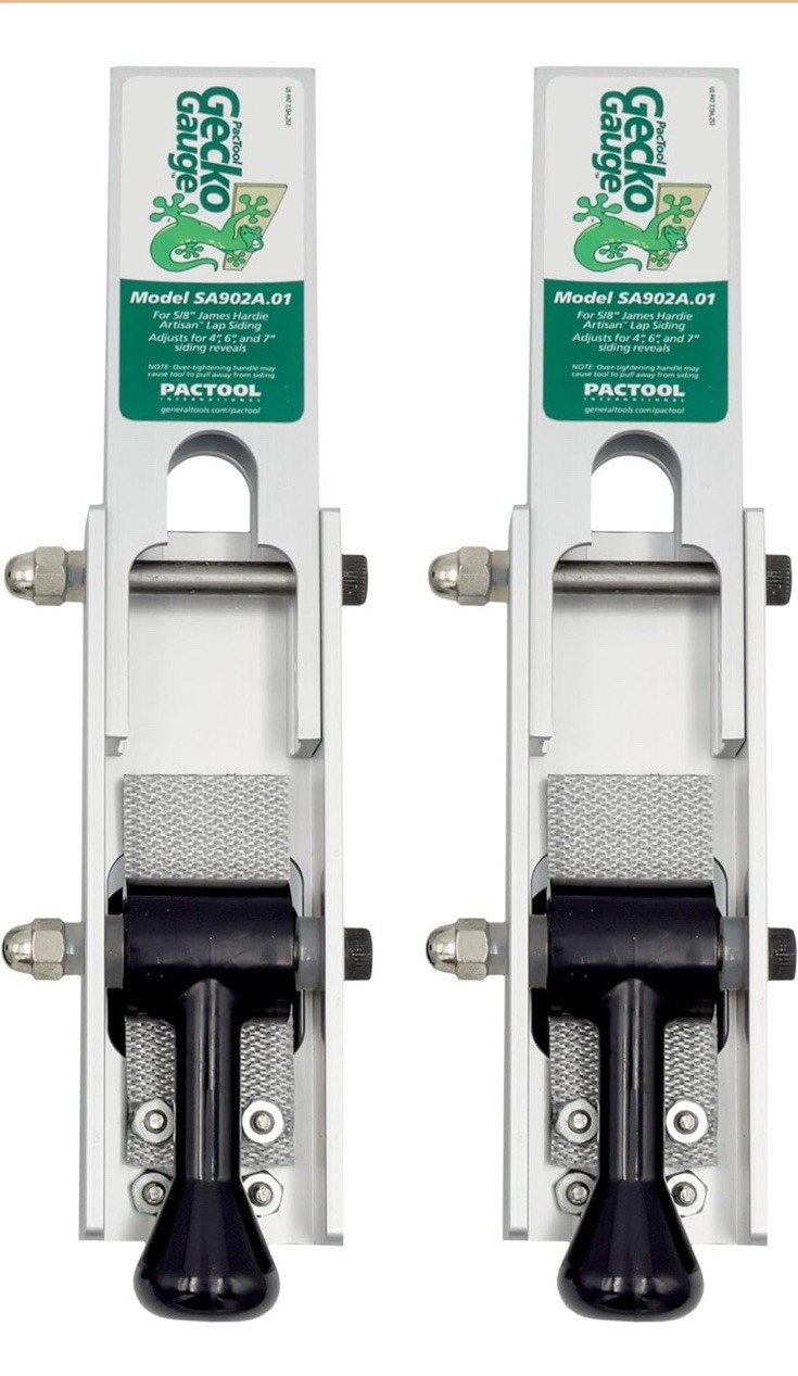 PacTool SA902 Aluminum Gecko Gauge Hardi Board Siding Gauges BRAND NEW