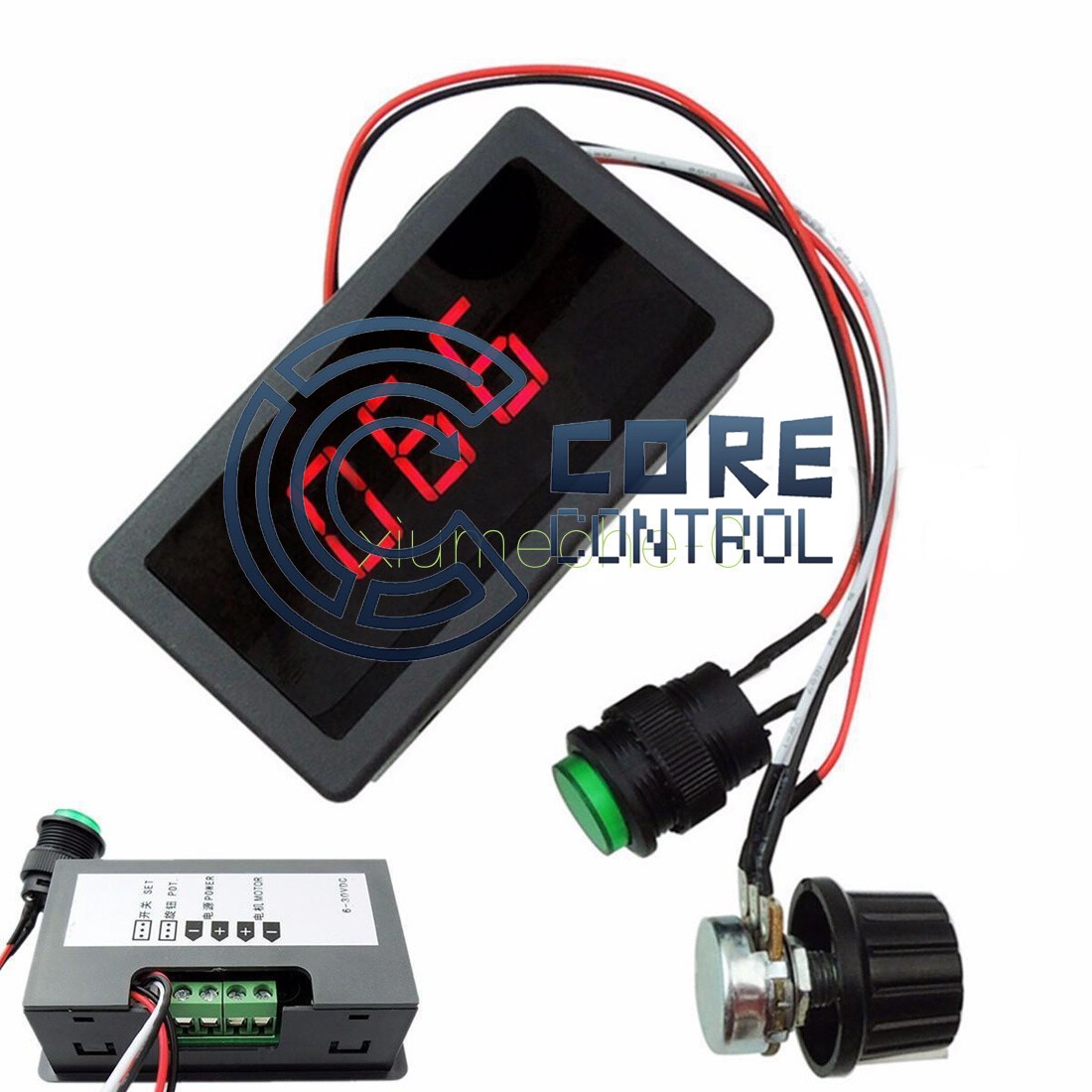 Max 8A DC 12V 24V 6-30V PWM Motor Speed Controller With Digital Display & Switch