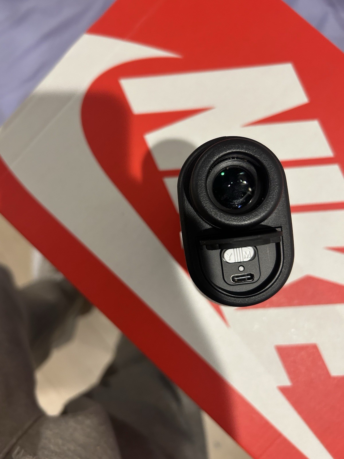 Pinned Prism+ USB Laser Golf Rangefinder Black