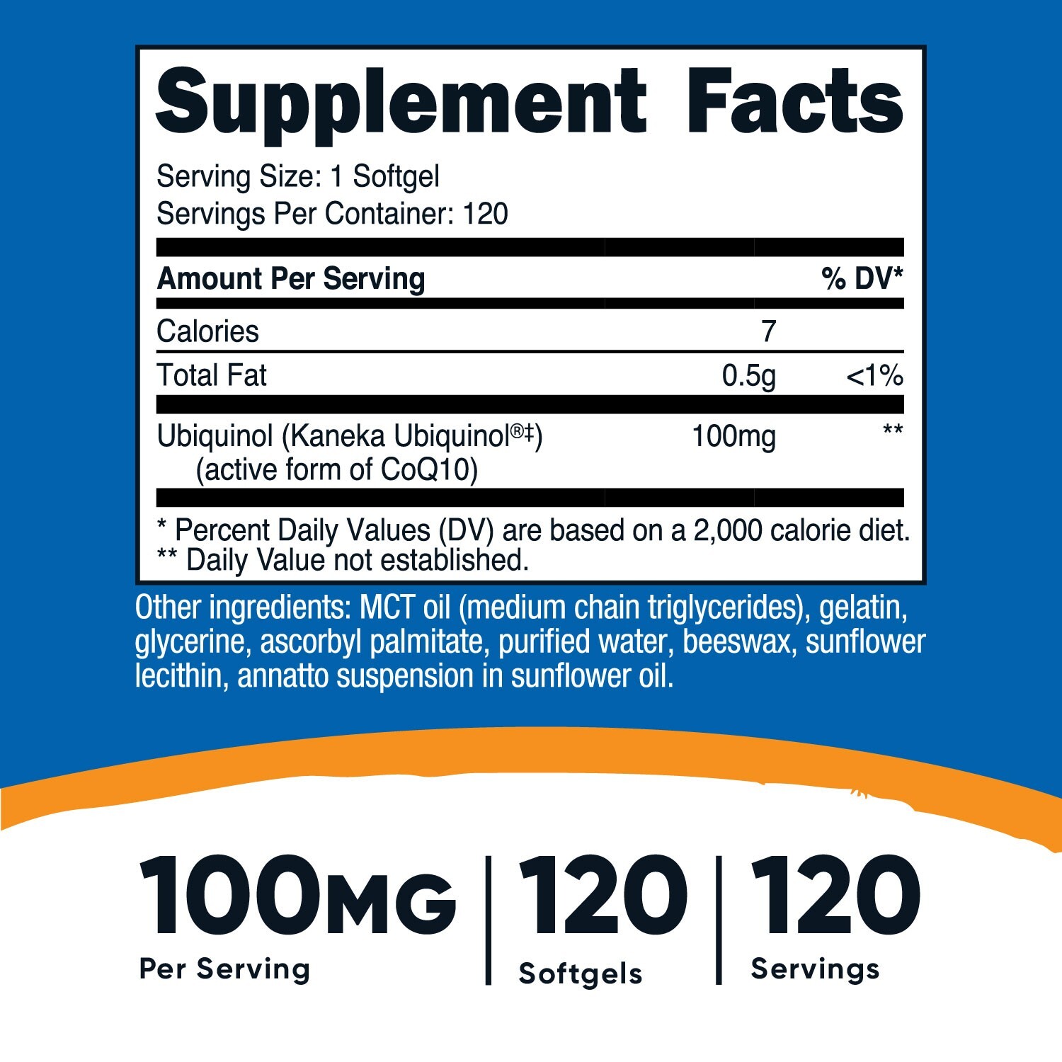 Nutricost Ubiquinol Softgels (120 Servings | 100 mg Per Serving)