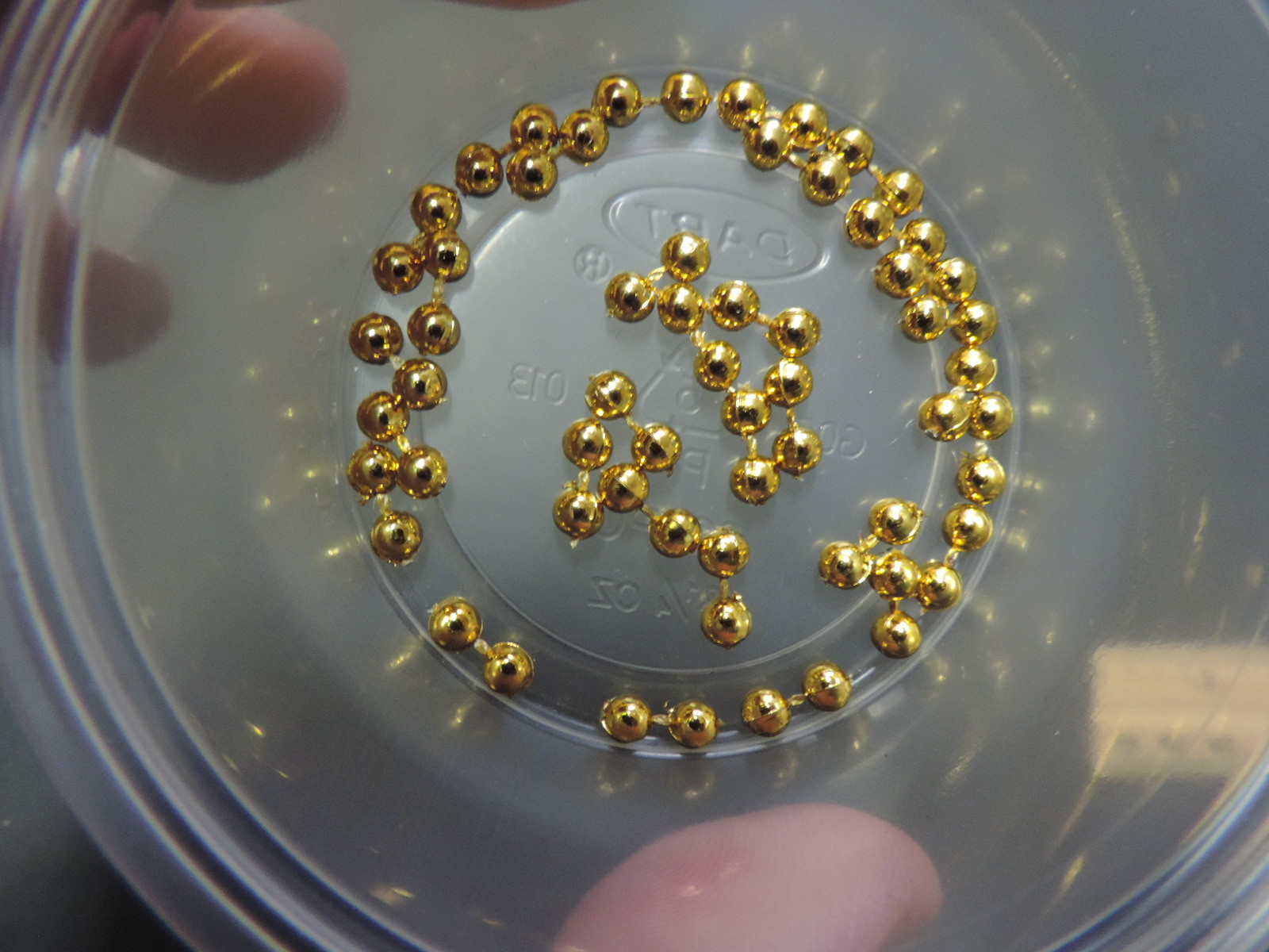 30 Medium 1/8" GOLD  Plastic Mono Eyes for Fly Tying