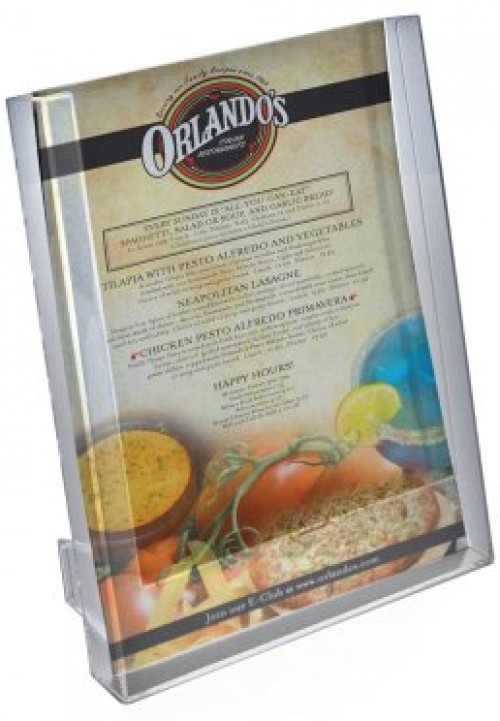 Azar 252302 Single Pocket Letter Size Brochure Holder for Counter, 10-Pack