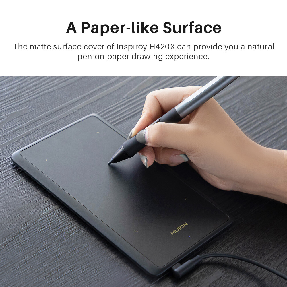 HUION Inspiroy H420X Graphics Drawing Tablet Android Supported Online Teaching