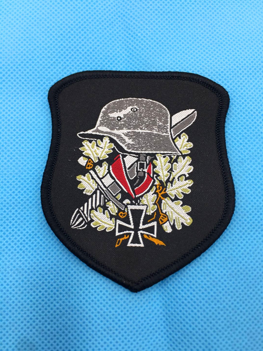 Wehrmacht Iron Cross Panzer Helmet WWII Patch German Army Military