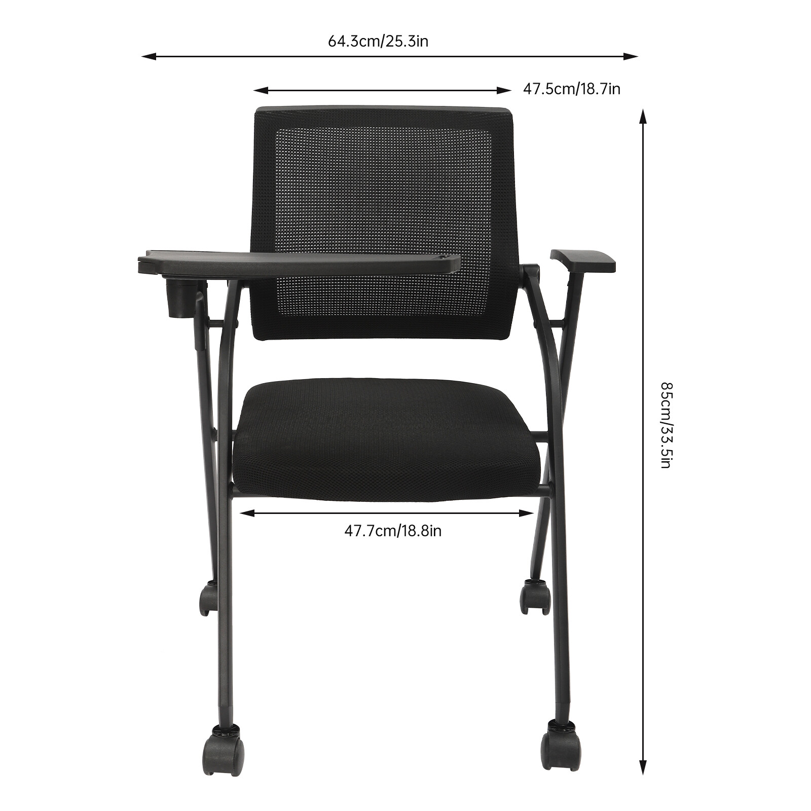 Office Conference Reception Chair Guest Chair Mesh Back Waiting Room Seat 4 Pcs