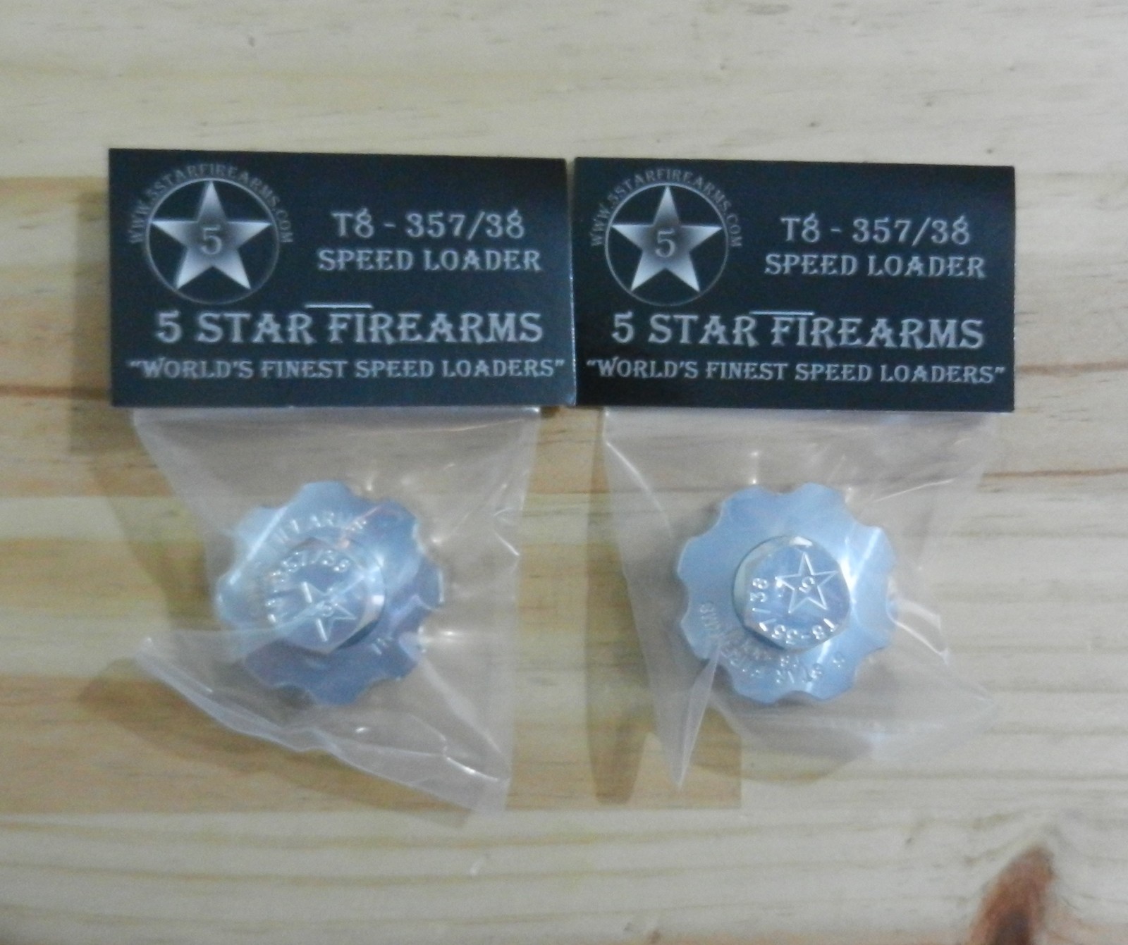 Aluminum Speedloader; Taurus 608; Holds 8 Rounds Of 357/38;  2pk;  T8-357/38