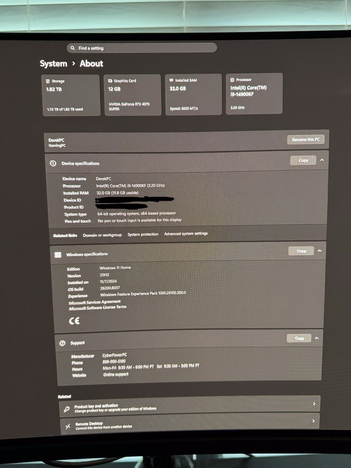 CyberPowerPC Gamer Xtreme VR Desktop