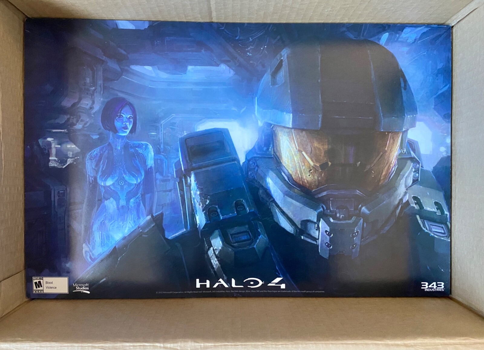 2012 Halo 4 Midnight Launch Poster (Guardian) Microsoft Xbox