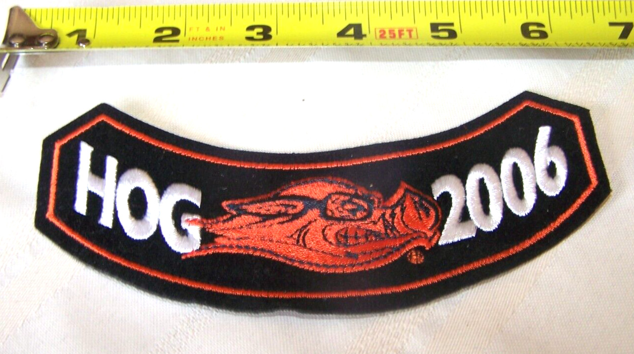 2006 Harley Davidson HOG Owners Group Rocker Patch MC