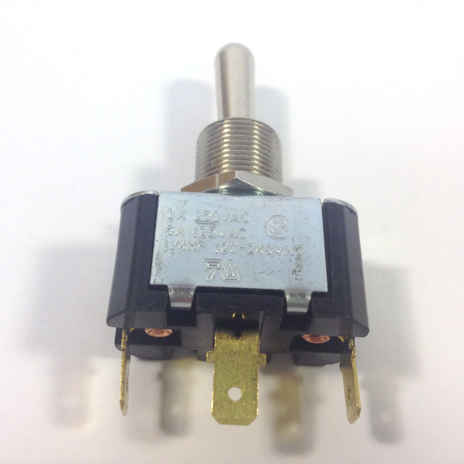 6FC63-73 (ON)-OFF-(ON) momentary both ways Toggle Switch Spdt 6A-125v .187 Term