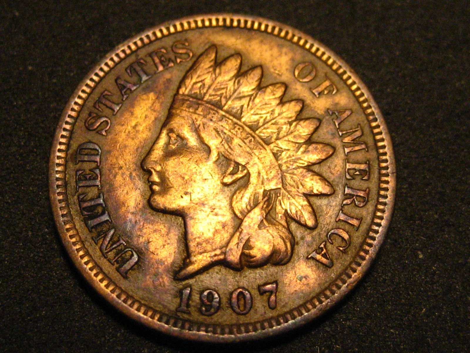 1907 Indian Head Cent XF #4