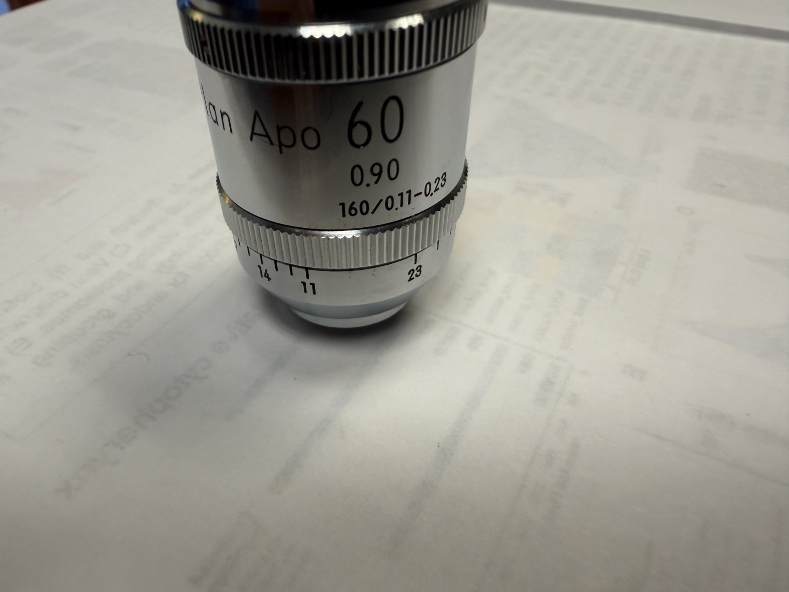 Nikon Plan Apo 60X/0.90 160/0.11-.023 Microscope Objective Used Untested