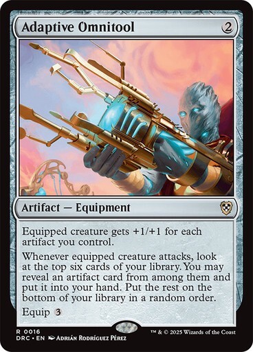 Adaptive Omnitool NM Rare MTG Commander: Aetherdrift [DRC] Artifact Regular