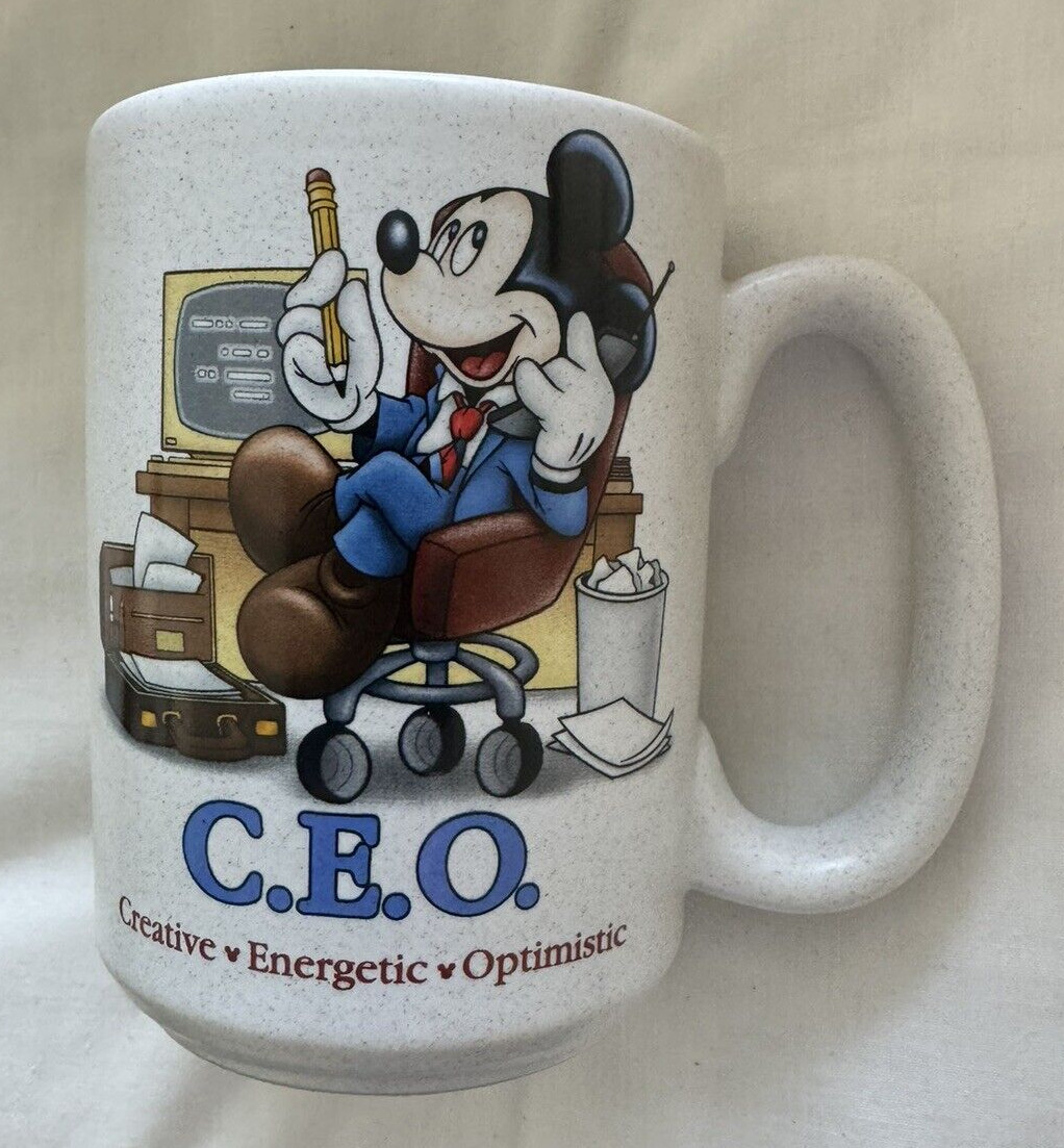 CEO Walt Disney World Mickey Mouse Mug Creative Energetic Optimistic C.E.O.