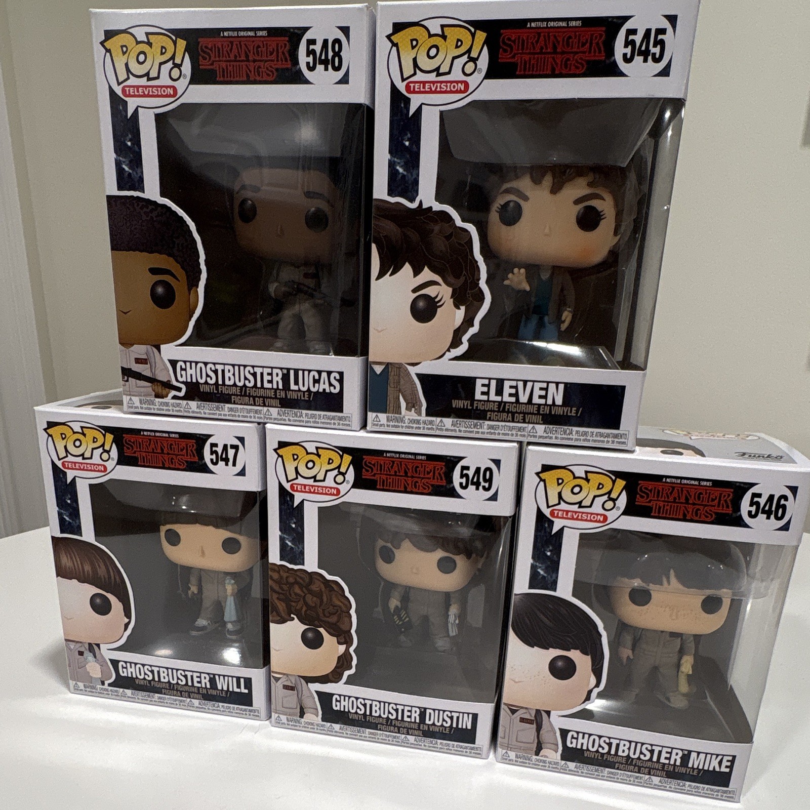 Funko Pop! Stranger Things S2 Ghostbusters 5-Pack Mixed Lot