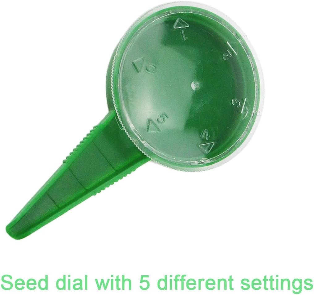 5 Pack Seed Dispenser Tool with Dial Settings for Perfect Planting Precision