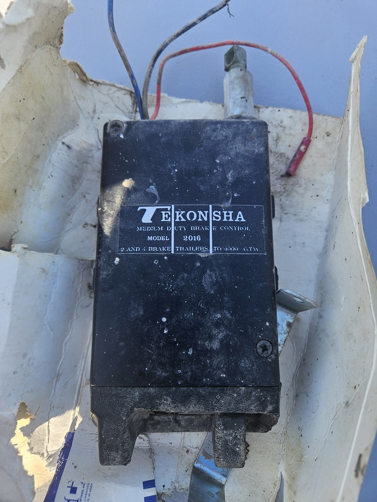 Vintage Tekonsha 2016 Electric Hydraulic Automatic Brake Control  Untested