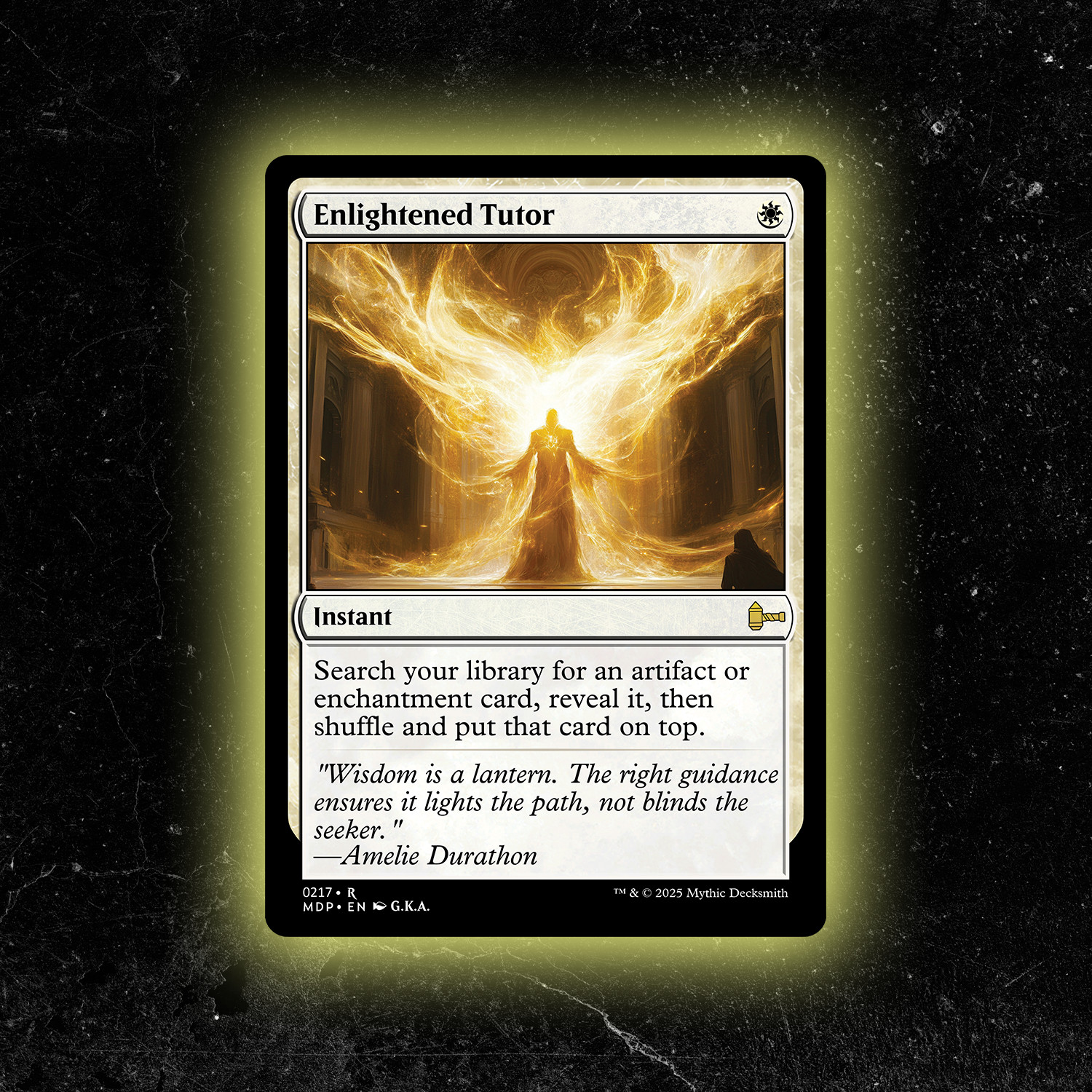 Enlightened Tutor - Custom Magic: The Gathering Card - High-Quality