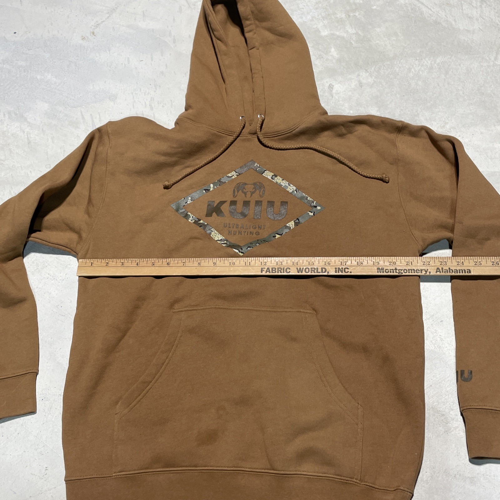 KUIU Hoodie Sweatshirt Men's SZ Medium Hunting Big Ram Heavyweight Cotton