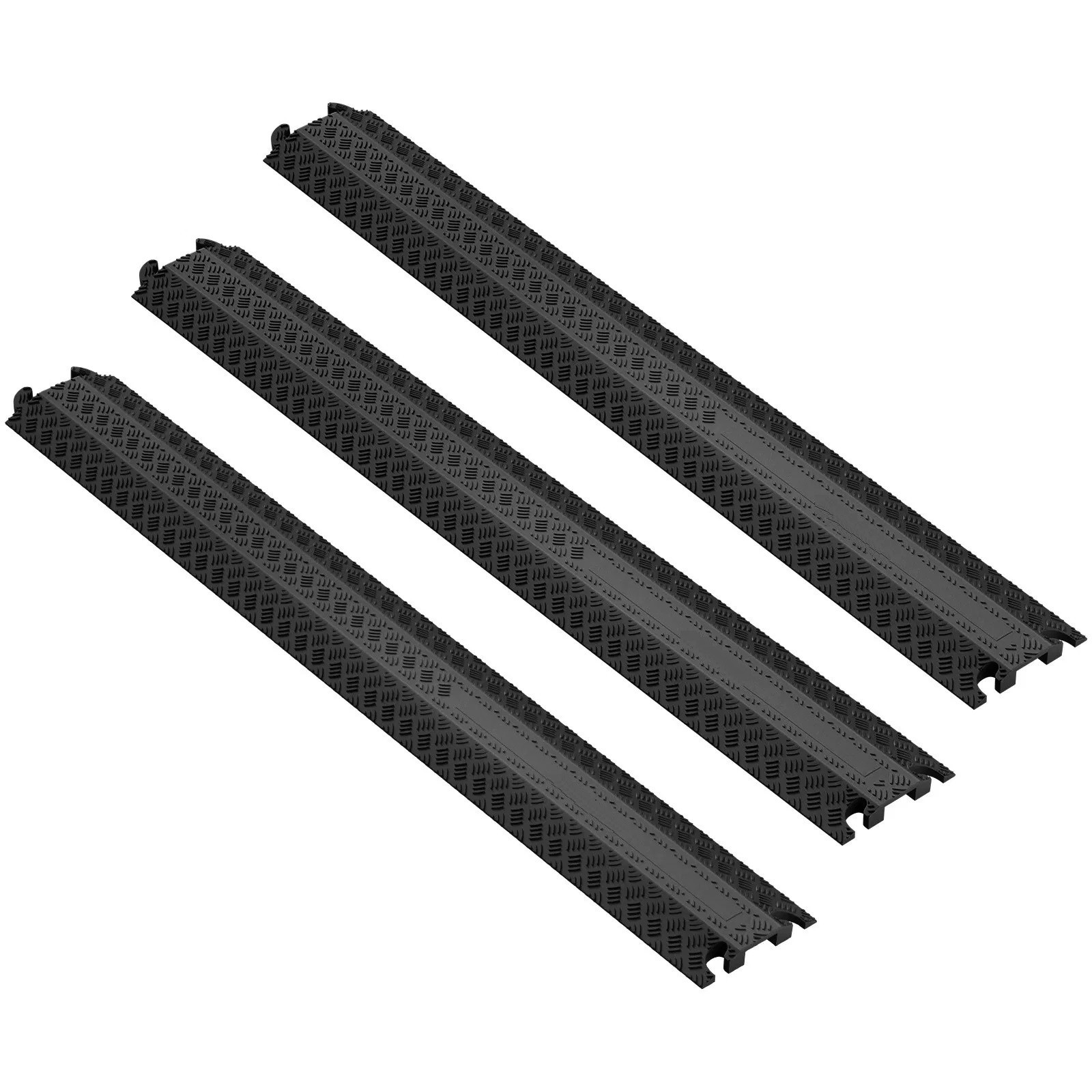 3-Piece Cable Protection Ramp Set, Supports Up to 2,000 lbs Per Axle, Durable