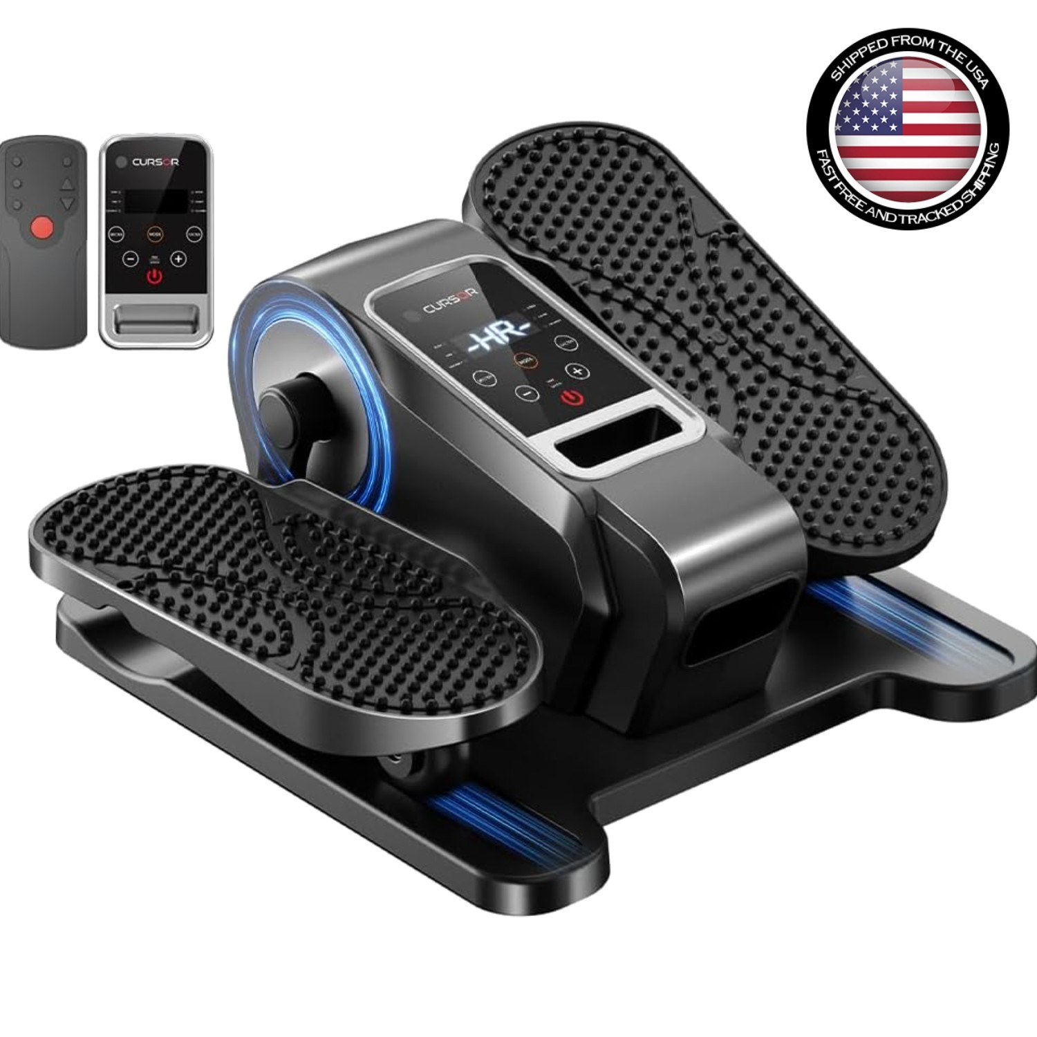Mini Electric Elliptical Machine: 12-Level Speed Leg Exerciser for Home Office