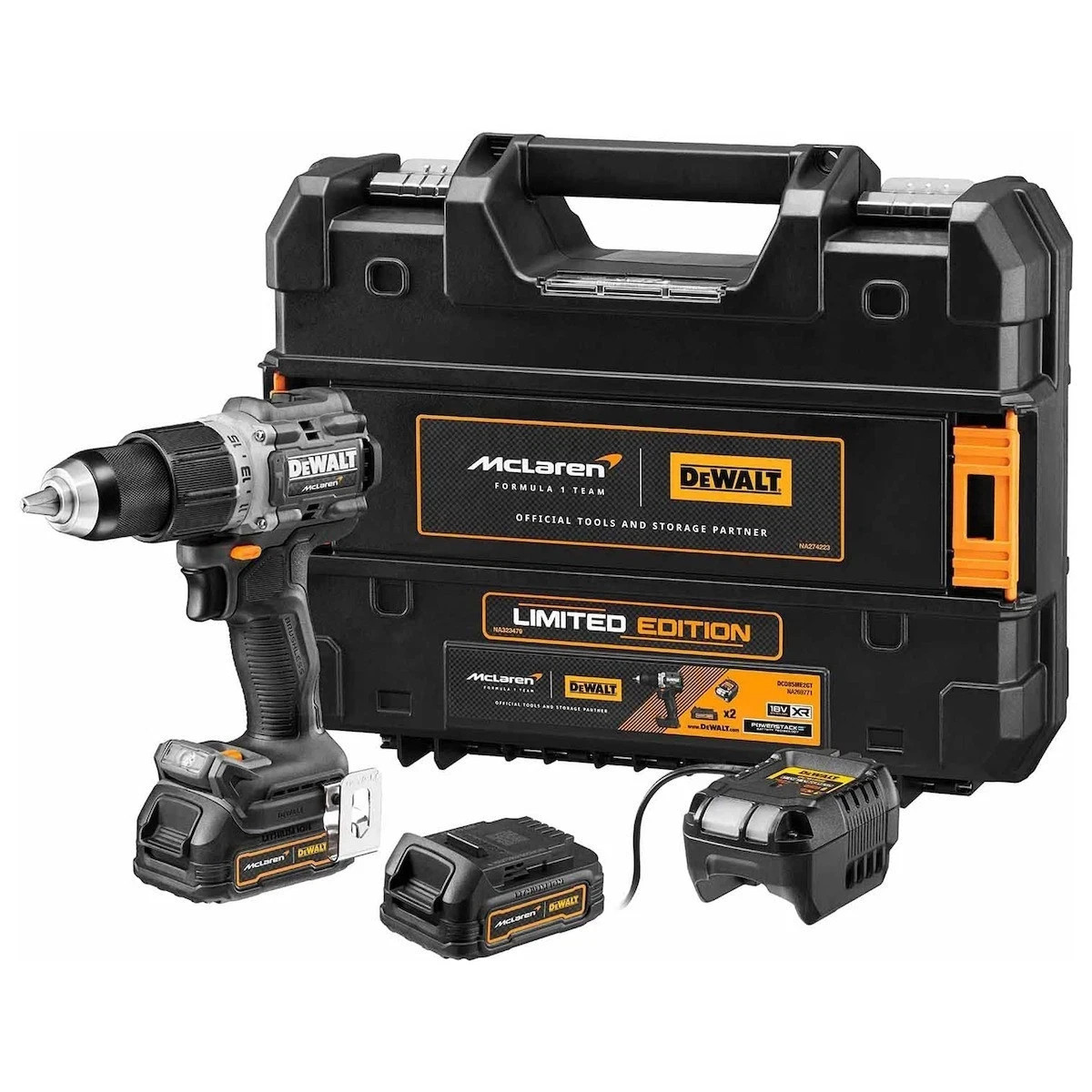 Dewalt DCD85ME2GT 805 McLaren Edition  20v Cordless Hammer Drill Set