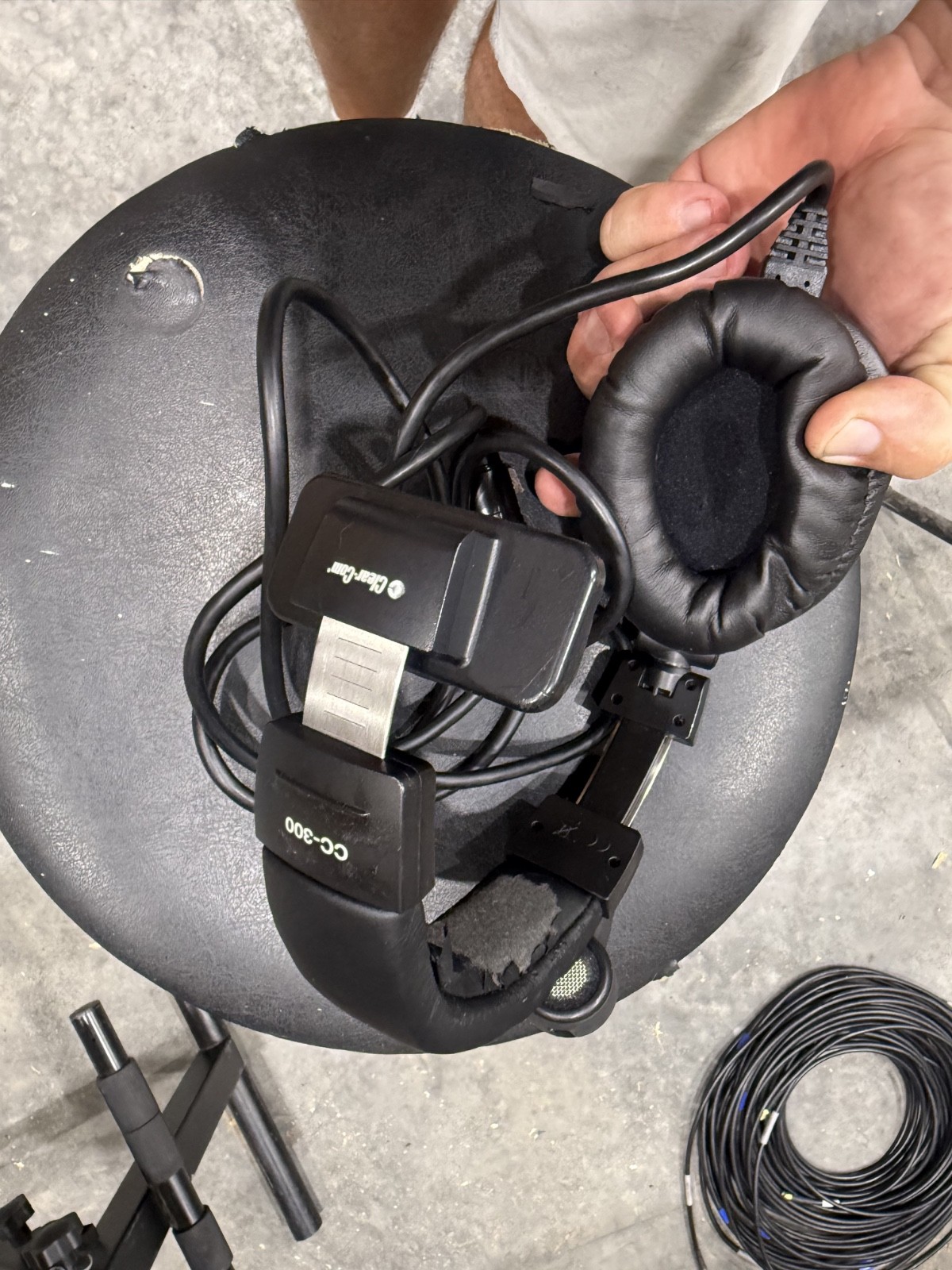 Clear-Com Clearcom CC-300 Single-Ear Microphone Headset 4 pin Female with BAG!