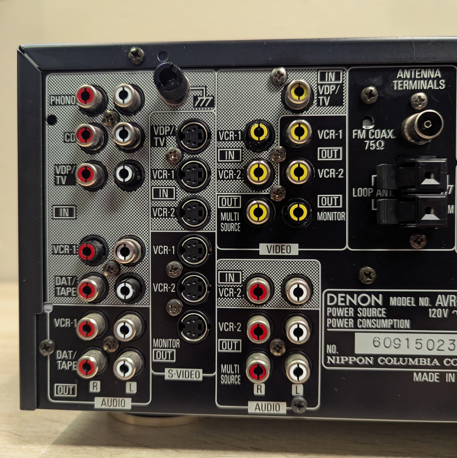 Denon AVR-2600 AV Surround Receiver + Remote & Operating Instructions Bundle
