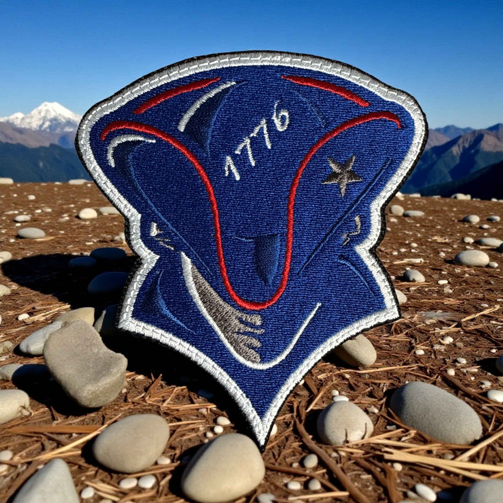 1776 American Patriot Embroidery Patch 3.77" X 3.35"