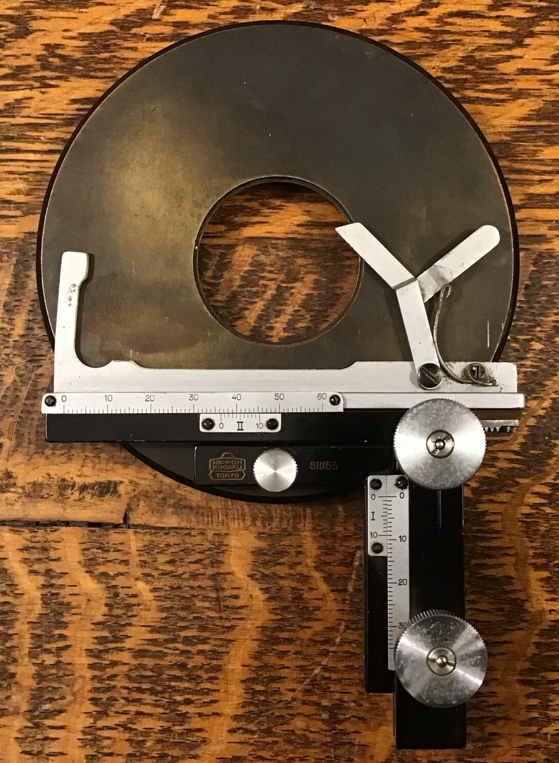 Vintage Nikon Nippon Kogaku, Microscope X-Y Specimen Holder 811155, Occ. Japan